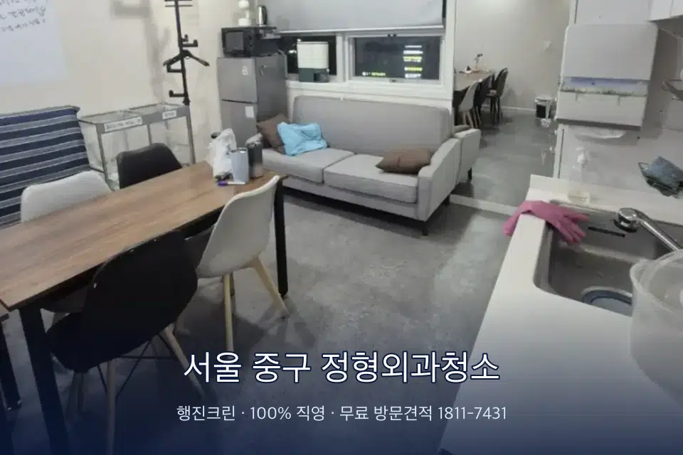 서울 중구 정형외과청소 병원 휴게 공간 의자 소독